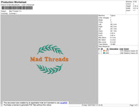 Mad Threads Embroidery File 4 size