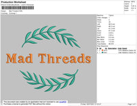 Mad Threads Embroidery File 4 size