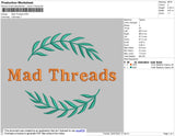 Mad Threads Embroidery File 4 size
