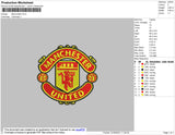 ManUnited Embroidery File 4 size