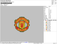 ManUnited Embroidery File 4 size