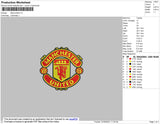 ManUnited Embroidery File 4 size