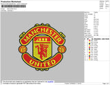 ManUnited Embroidery File 4 size