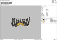 Macaroni Embroidery File 4 size