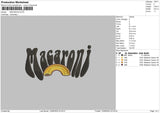 Macaroni Embroidery File 4 size