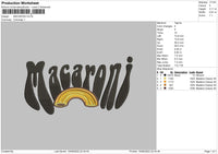 Macaroni Embroidery File 4 size