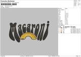 Macaroni Embroidery File 4 size