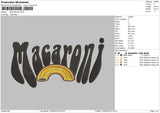 Macaroni Embroidery File 4 size