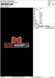 Macodotext Embroidery File 6 sizes