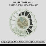 Miller Cover 2412 Embroidery File 6 sizes