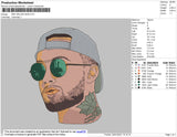 Mac Miller Head Embroidery File 6 size