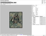 Madara Rectangle Embroidery File 4 size