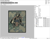 Madara Rectangle Embroidery File 4 size