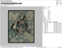 Madara Rectangle Embroidery File 4 size