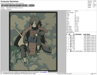 Madara Rectangle Embroidery File 4 size