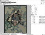 Madara Rectangle Embroidery File 4 size