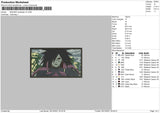 Madara Rectangle V2 Embroidery File 4 size