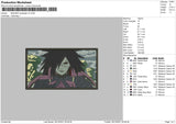 Madara Rectangle V2 Embroidery File 4 size