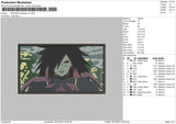 Madara Rectangle V2 Embroidery File 4 size