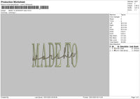 Madetow Embroidery File 6 sizes