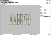 Madetow Embroidery File 6 sizes
