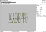 Madetow Embroidery File 6 sizes
