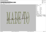 Madetow Embroidery File 6 sizes