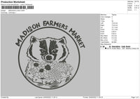 Madison Logo Embroidery File 4 size