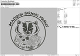 Madison Logo Embroidery File 4 size