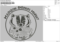 Madison Logo Embroidery File 4 size