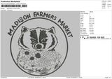Madison Logo Embroidery File 4 size