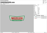 Madison Wisconsin Embroidery File 5 sizes