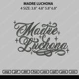 Madre Luchona Embroidery File 4 size