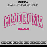 Madrina Embroidery File 6 sizes