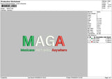 Magatext Embroidery File 6 sizes