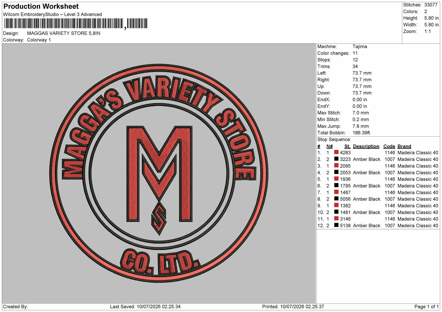 Maggascircle Embroidery Machine Design File 6 sizes