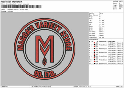 Maggascircle Embroidery Machine Design File 6 sizes