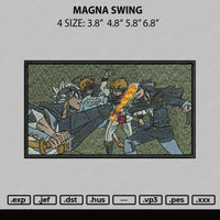 Magna Swing Embroidery File 4 size