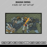 Magna Swing Embroidery File 4 size