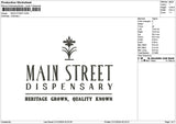 Street Text 02 Embroidery File 6 sizes