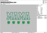 Mamatext App Clover Embroidery File 6 sizes