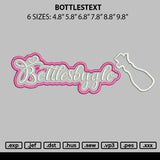 Bottlestext Embroidery File 6 sizes