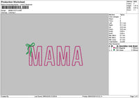 Mamatext 0903 Embroidery File 6 sizes