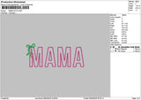 Mamatext 0903 Embroidery File 6 sizes