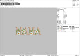 Mama Flowers Embroidery File 6 sizes
