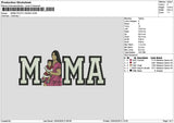 Mama Photo 1304c Embroidery File 6 sizes