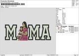 Mama Photo 1304c Embroidery File 6 sizes