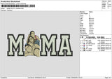 Mama Photo 1304b Embroidery File 6 sizes