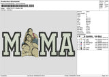 Mama Photo 1304b Embroidery File 6 sizes