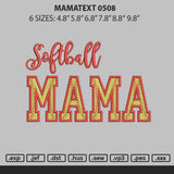Mamatext 0508 Embroidery File 6 sizes